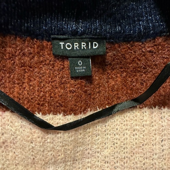 Torrid Chunky Duster Sweater Size 0= L/ 12 - Picture 9 of 11